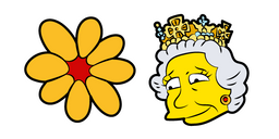 The Simpsons Queen Elizabeth II Cursor