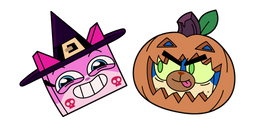 Курсор Unikitty! Halloween Unikitty and Puppycorn 