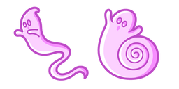 Cute Long Tail Ghost Curseur