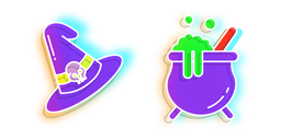 Neon Witch's Hat and Brew Cursor