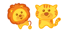 Cute Lion and Tiger Cursor