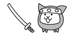 The Battle Cats Ninja Cat Cursor