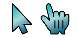 Blue Turquoise Stone Gradient Cursor