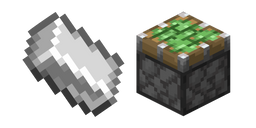 Minecraft Iron Ingot and Pistons Cursor