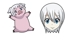 Fairy Tail Lisanna Strauss and Animal Soul Pig Curseur