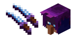 Minecraft Mystery Merchant and Fangs of Frost Cursor