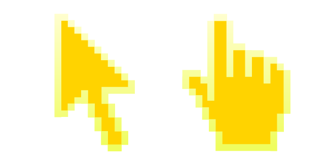 Cyber Yellow Pixel курсор