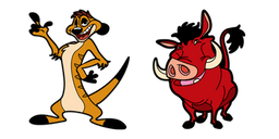 Lion King Timon and Pumbaa Curseur