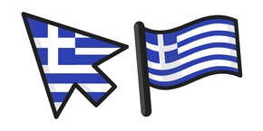 Greece Flag Curseur