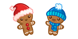 Cute Gingerbreads in Hats Cursor