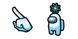 Among Us Snowflake Character Cursor