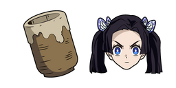 Курсор Demon Slayer Aoi Kanzaki and Cup