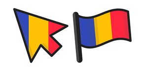 Romania Flag Cursor