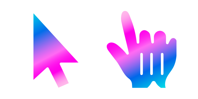 Bubble Gum Gradient Cursor