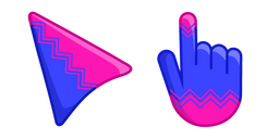 Blue-Pink Zipper Cursor