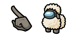 Among Us Sheep Character Cursor