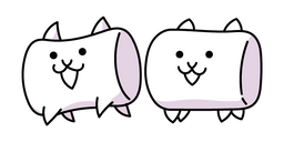 The Battle Cats Marshmallow Cat Cursor