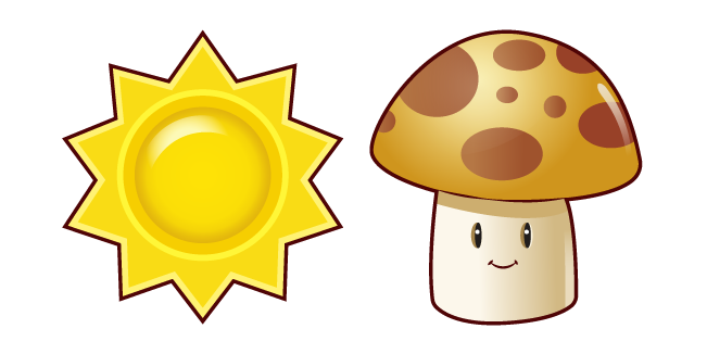 Plants vs. Zombies Sun and Sun-shroom курсор