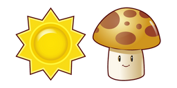 Plants vs. Zombies Sun and Sun-shroom Cursor