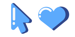 Minimal Blue Heart Cursor