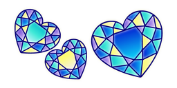 Stained Glass Hearts Curseur