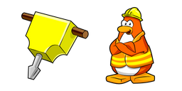 Курсор Club Penguin Rory and Jackhammer