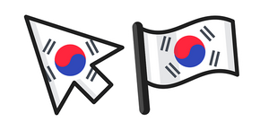 South Korea Flag Curseur