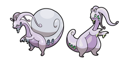 Pokemon Hisuian Goodra and Goodra Cursor