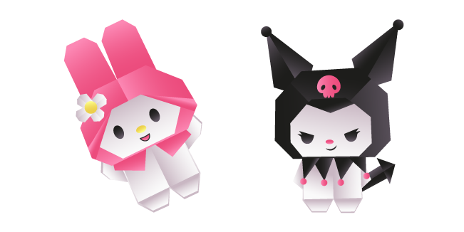 Origami My Melody and Kuromi курсор