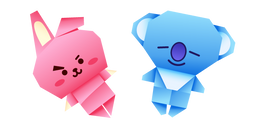 Origami BT21 Cooky and Koya Curseur