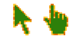 Tangerine Tree Pixel Cursor