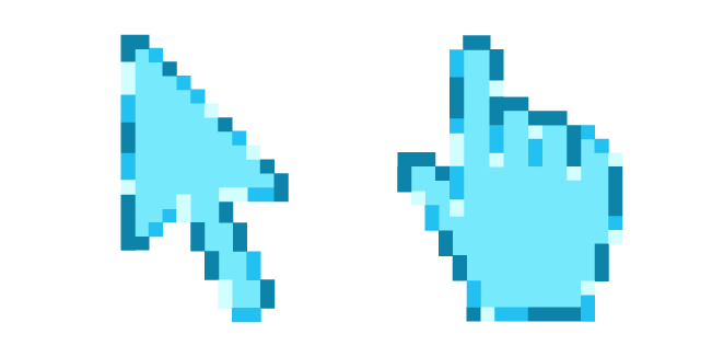 Blue Macaron Pixel Cursor