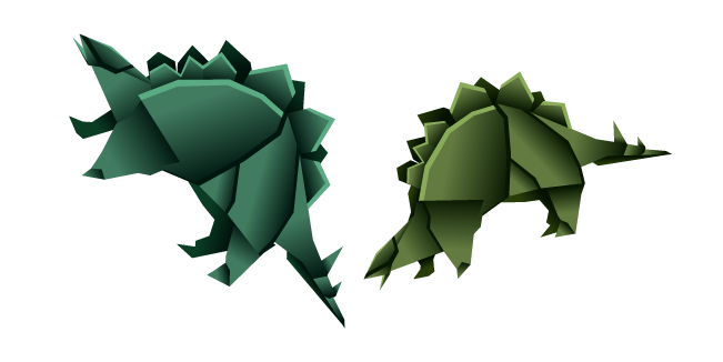 Origami Green Stegosaurus курсор