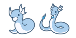 Cute Pokemon Dratini and Dragonair Curseur