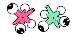 Cuphead Green and Pink Jack Cursor