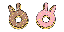 VSCO Girl Pink and Brown Easter Donuts Curseur