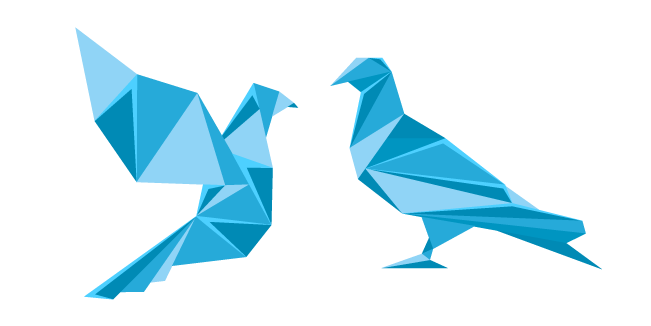 Origami Blue Pigeon курсор