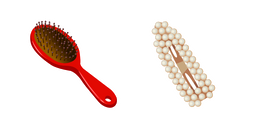 Hairbrush and Hair Clip Curseur