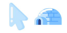 Minimal Blue Igloo Cursor