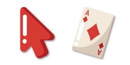 Minimal Suit of Diamonds Card Cursor