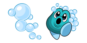 Kirby Bubble Head and Blue Bubbles cursor