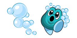 Kirby Bubble Head and Blue Bubbles Cursor