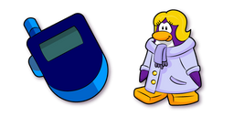 Курсор Club Penguin Dot the Disguise Gal and Spy Phone