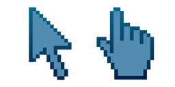 Blue Steel Pixel Cursor