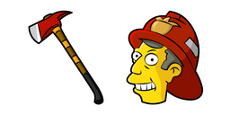 The Simpsons Skinner Fireman Cursor