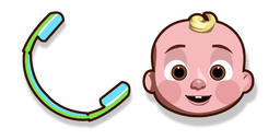 CoComelon JJ and Headphones Cursor