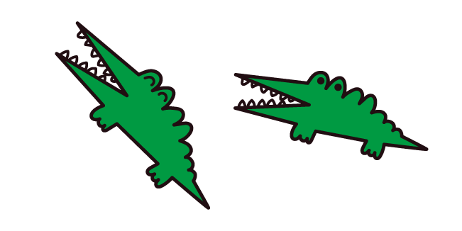 Big Challenges the Green Alligator Cursor