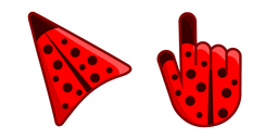 Ladybug Red-Black Print Cursor