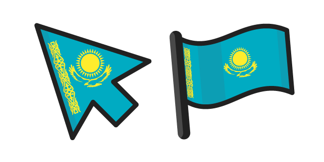 Kazakhstan Flag Cursor