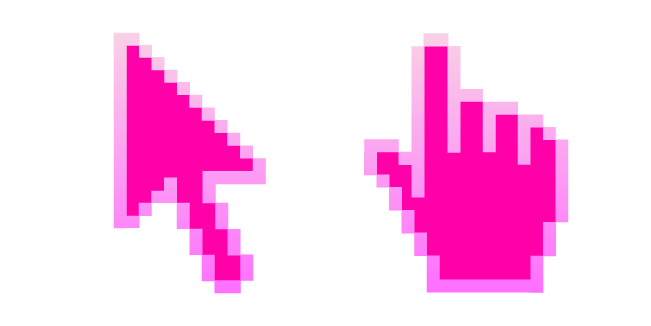 Hot Pink Pixel Cursor